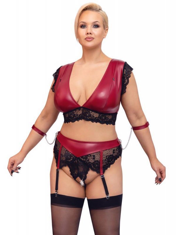 Komplet sex bielizny cottelli z pasem 3XL