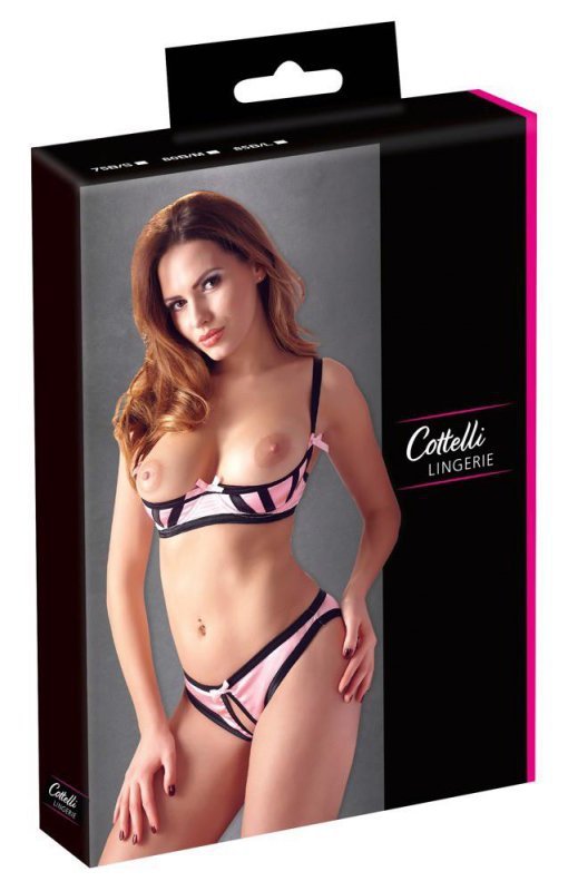 Bielizna erotyczna Cottelli komplet odkryta 85B/L