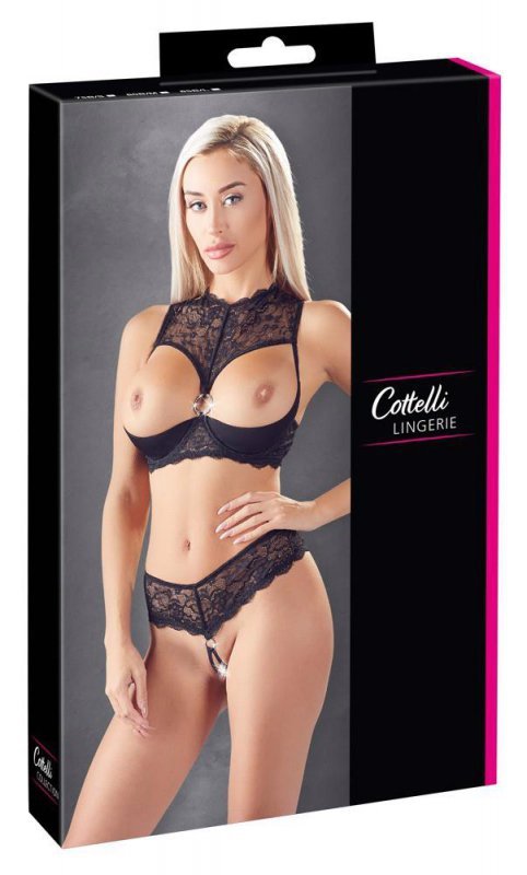 Bielizna odkryte piersi komplet Cottelli 75B/S