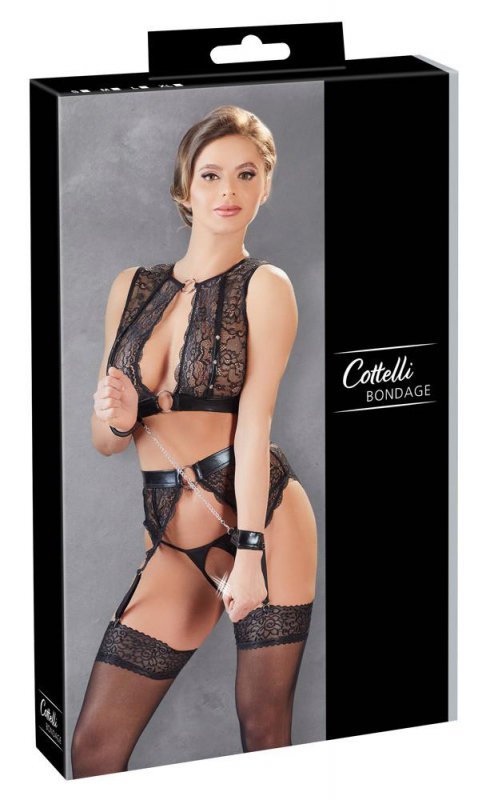 Top pas do pończoch stringi Bondage XL