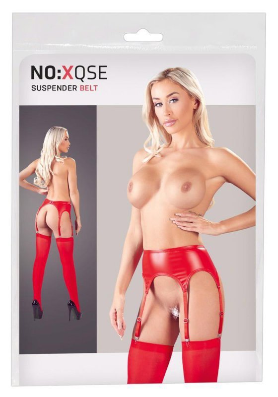 Suspender belt red L/XL