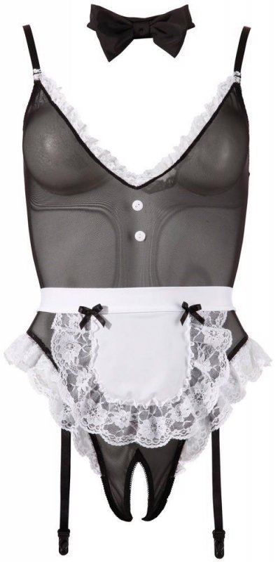 Seksowne body strój pokojówki Cottelli XL