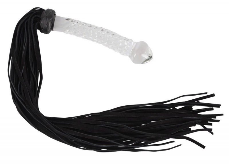 Pejcz flogger glass do sex dominacji i chłosty