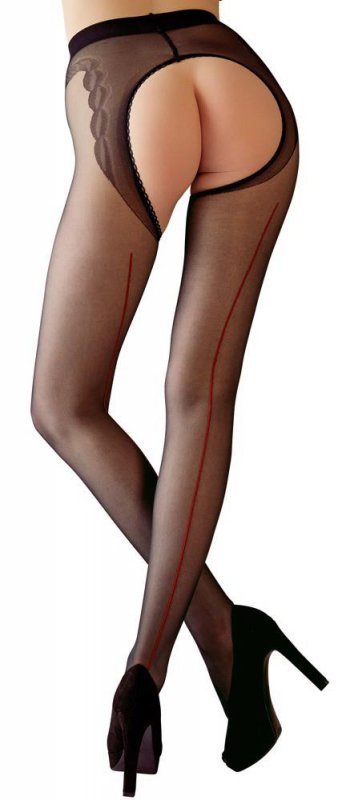 Sex rajstopy z dziurką odkryte Cottelli 5