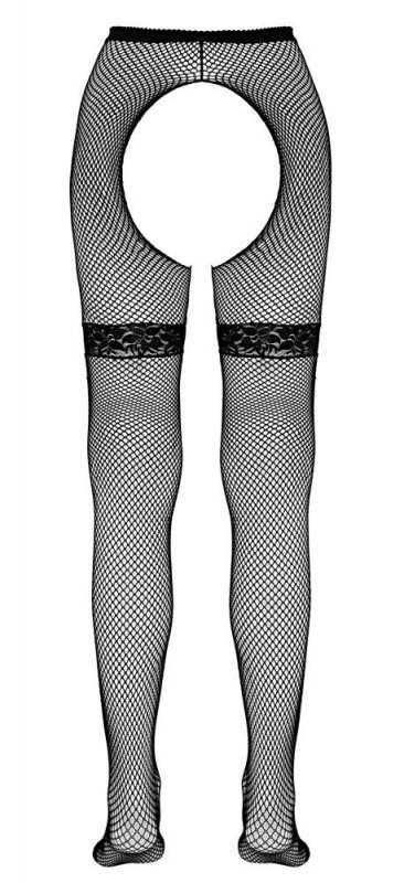 Sexy rajstopy odkryte Cottelli Net Tights M/L