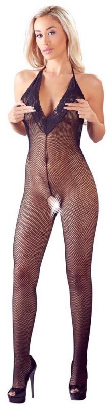Seksowny bodystocking kombinezon erotyczny z dziurką S-L