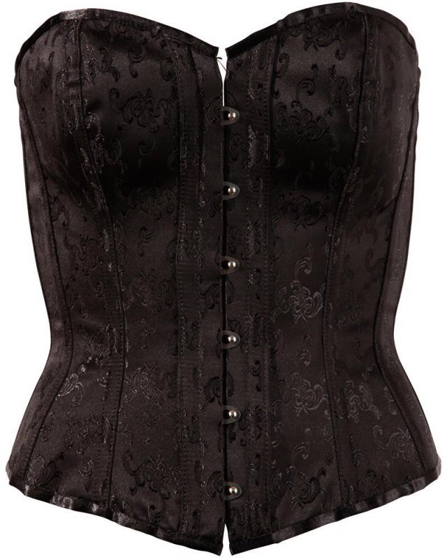 Sexy czarny gorset erotyczny Cottelli XL