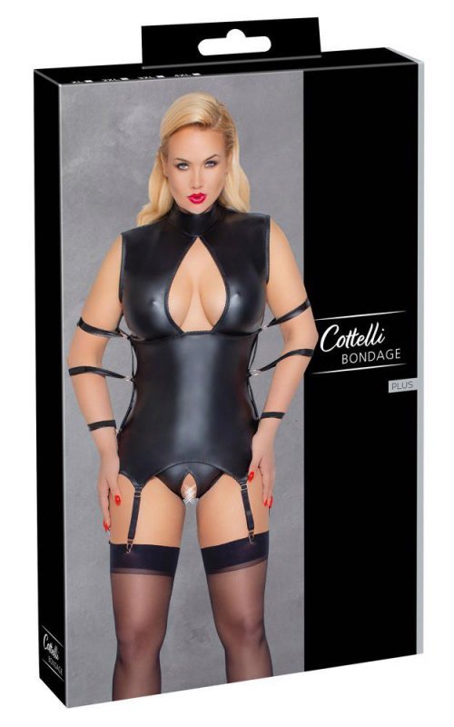 Błyszcząca seksowna bielizna Cottelli 3XL