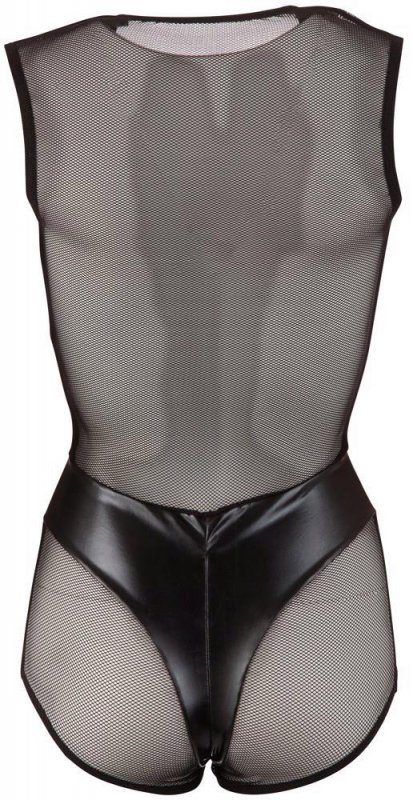 Błyszczące seksowne body dekolt Cottelli XL