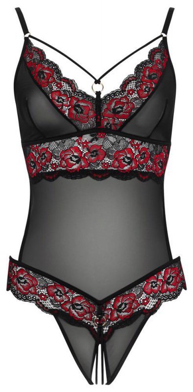 Sexy erotyczne koronkowe body Cottelli L/XL