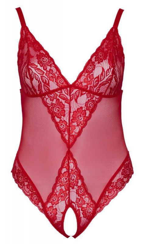 Seksowna bielizna body czerwone Cottelli 4XL