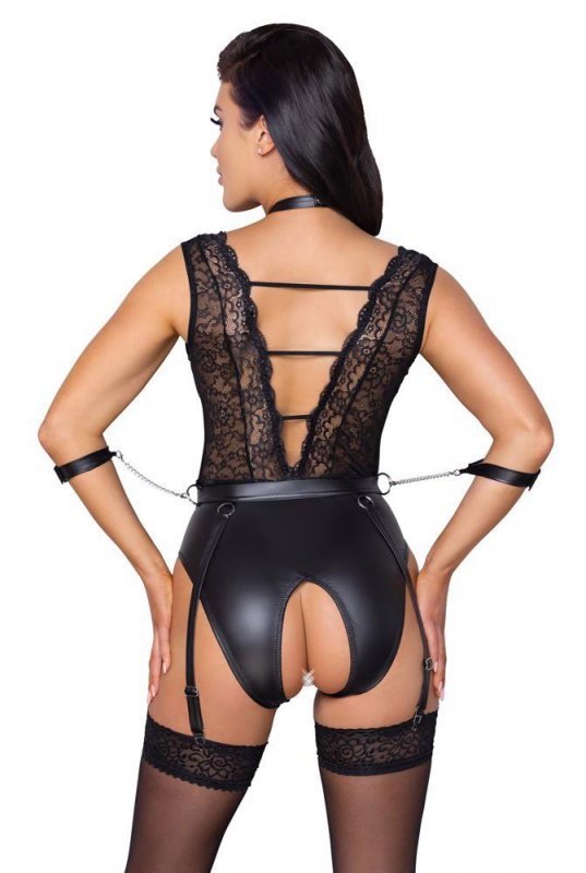 Sex bielizna body z wiązaniami Cottelli L