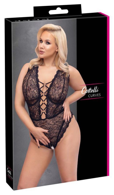 Bielizna erotyczna body z wiązaniami Cottelli 95E/2XL