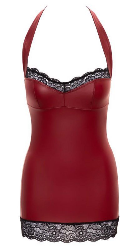 Erotyczna sukienka czerwona mini koronka Cottelli XL