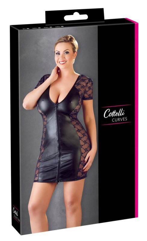 Odważna sukienka błyszcząca mini Cottelli 3XL
