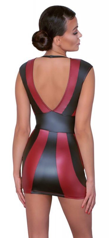 Sukienka mini czarno czerwona Cottelli L