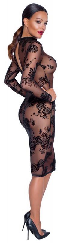 Dress flock print L
