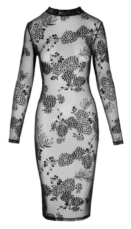Dress flock print L
