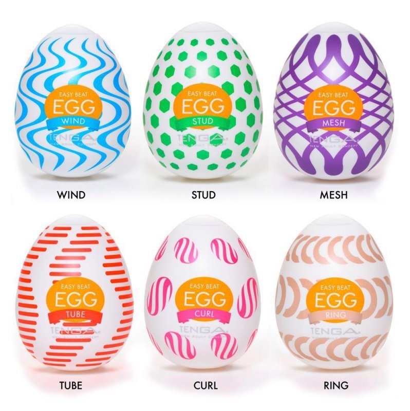 Jednorazowy masturbator Tenga Egg Variety Wonder 6 sztuk