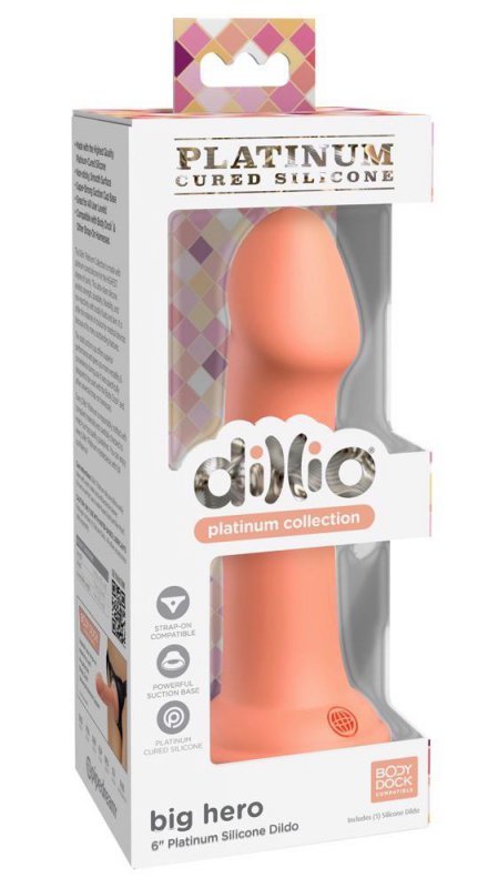 Dildo z przyssawką penis 15 cm