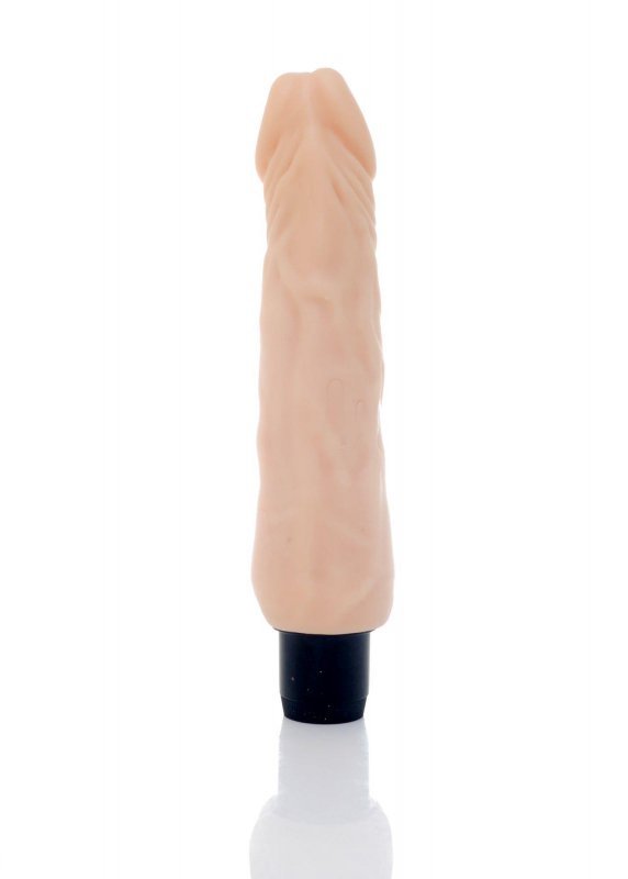 Mocne realistyczne dildo wibrujące z cyber skóry 20,5 cm