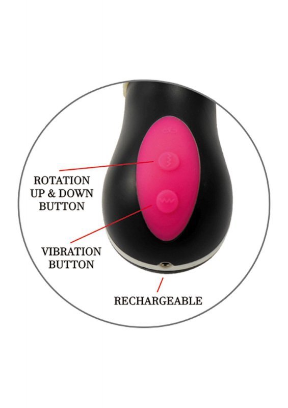 Wibrator URANUS USB 12funkcji + posuw