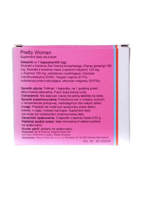 Tabletki pobudzające dla niej Pretty Woman 2 szt.