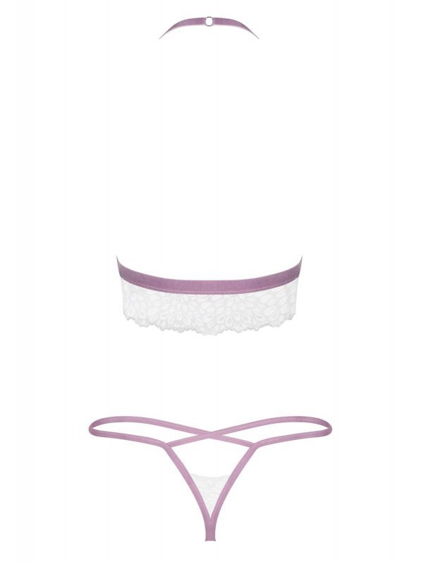 Obsessive Lilyanne komplet 2-częściowy biały L/XL