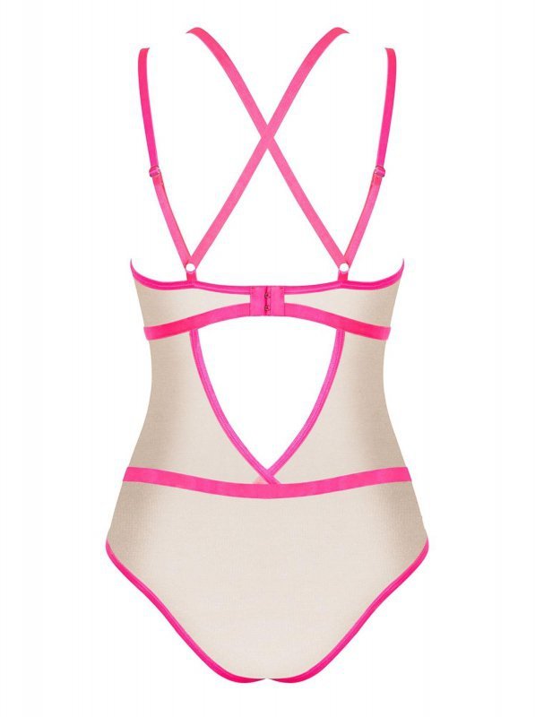 Obsessive Nudelia body różowe  S/M