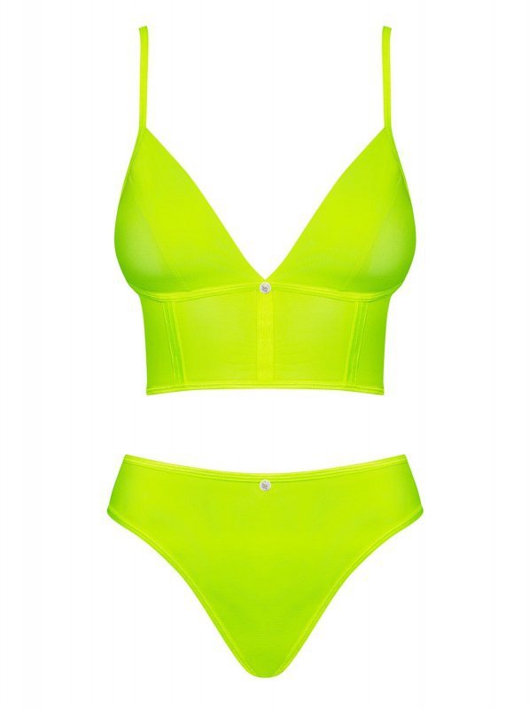 Obsessive Neonia top i figi żółty L/XL