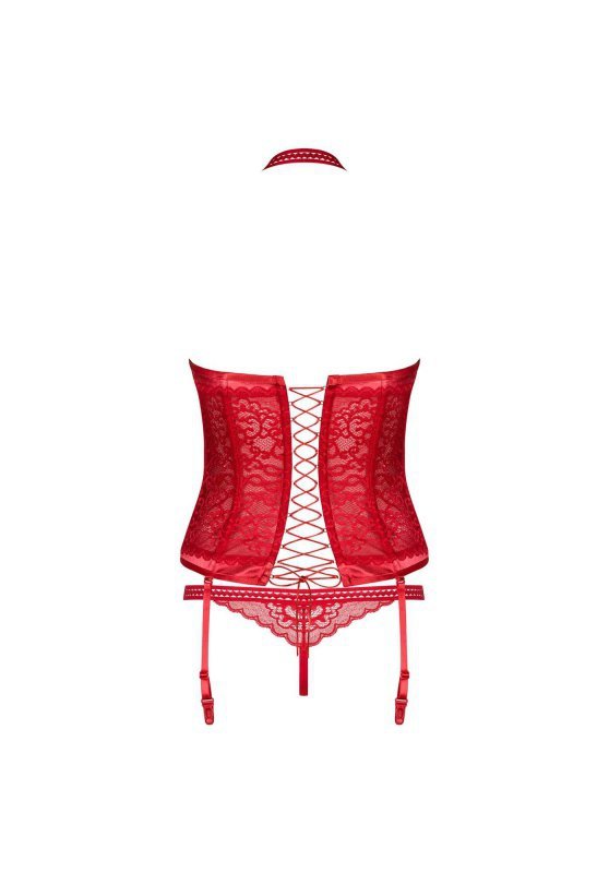 Obsessive Flameria gorset i stringi  S/M