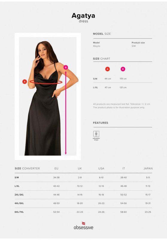 Obsessive Agatya sukienka  S/M