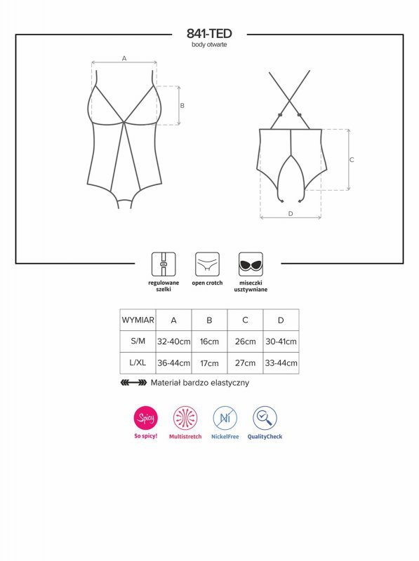 Obsessive 841-TED-1 body  S/M