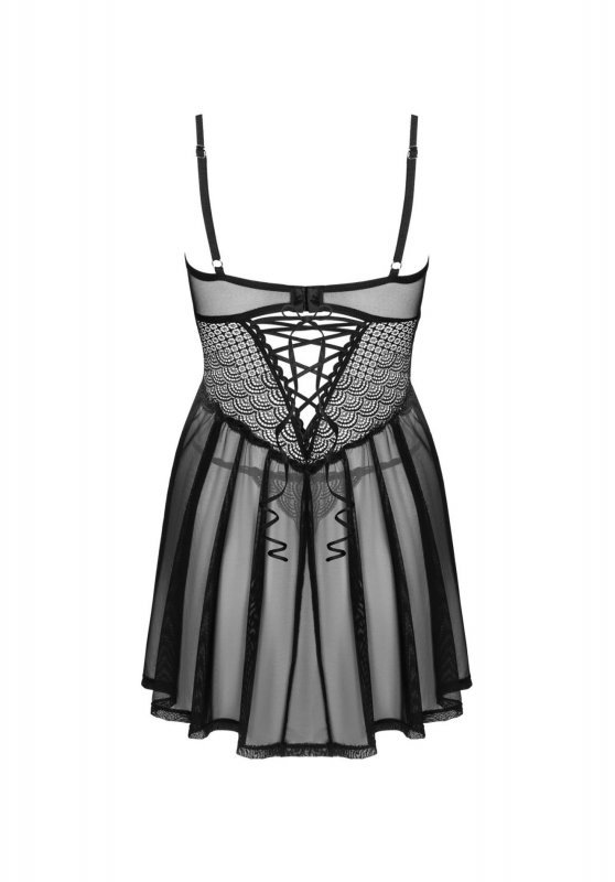 Sekswony zestaw babydoll i stringi Obssesive  XL/2XL