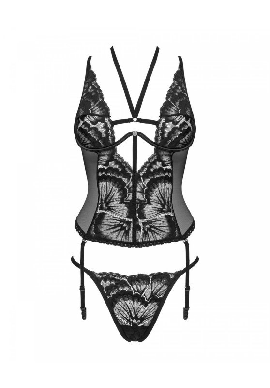 Obsessive Alessya gorset czarny  XS/S