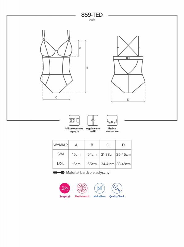 Obsessive 859-TED-1 body L/XL