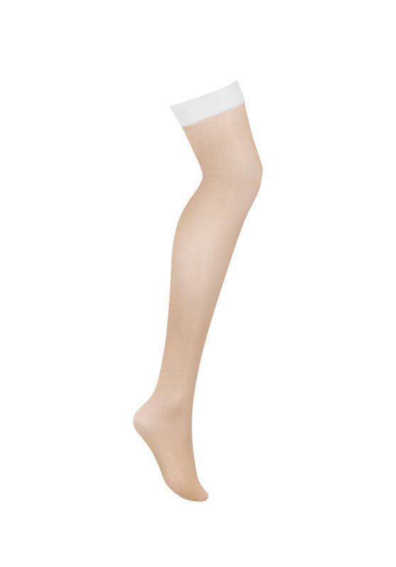 Bielizna S814 pończochy białe L/XL