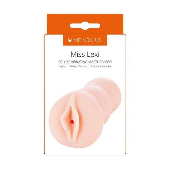 Masturbator Me You Us Miss Lexi Deluxe vibrating realistic masturbator flesh