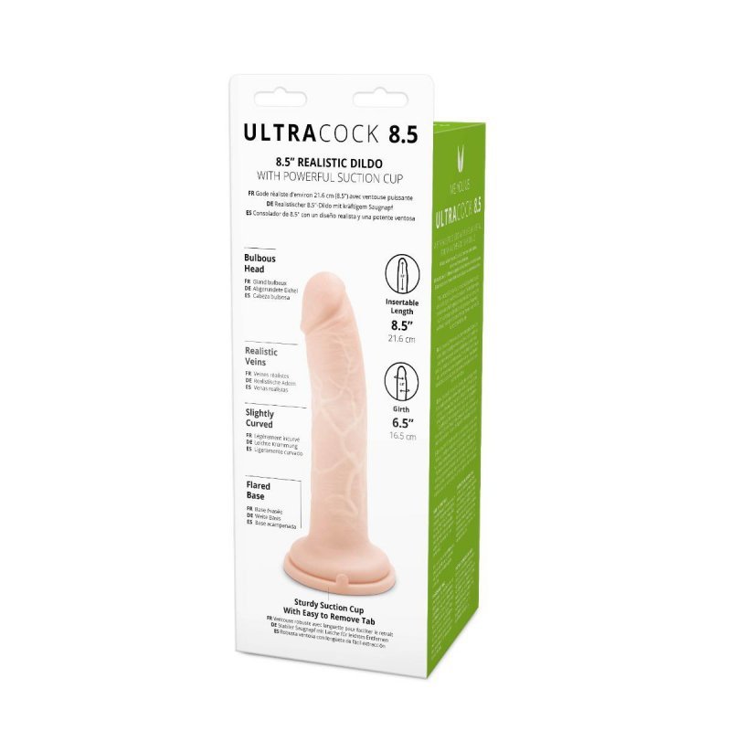 Cielisty dildo penis na przyssawce 21,5 cm