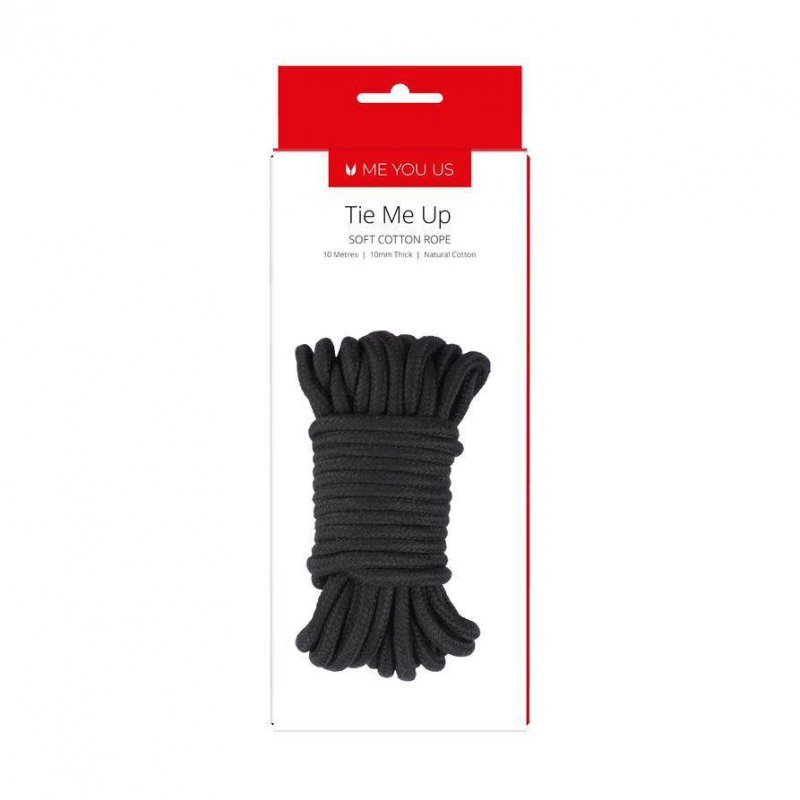 Klasyczna lina do krępowania BDSM Me You Us Tie Me Up Rope Black 10m