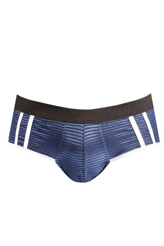 Męskie seksowne jockstrapy bokserki granatowe Naval jock bikini XXL
