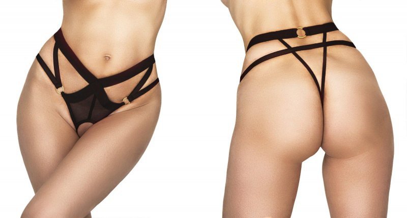 Meredith thong black XXL/XXXL