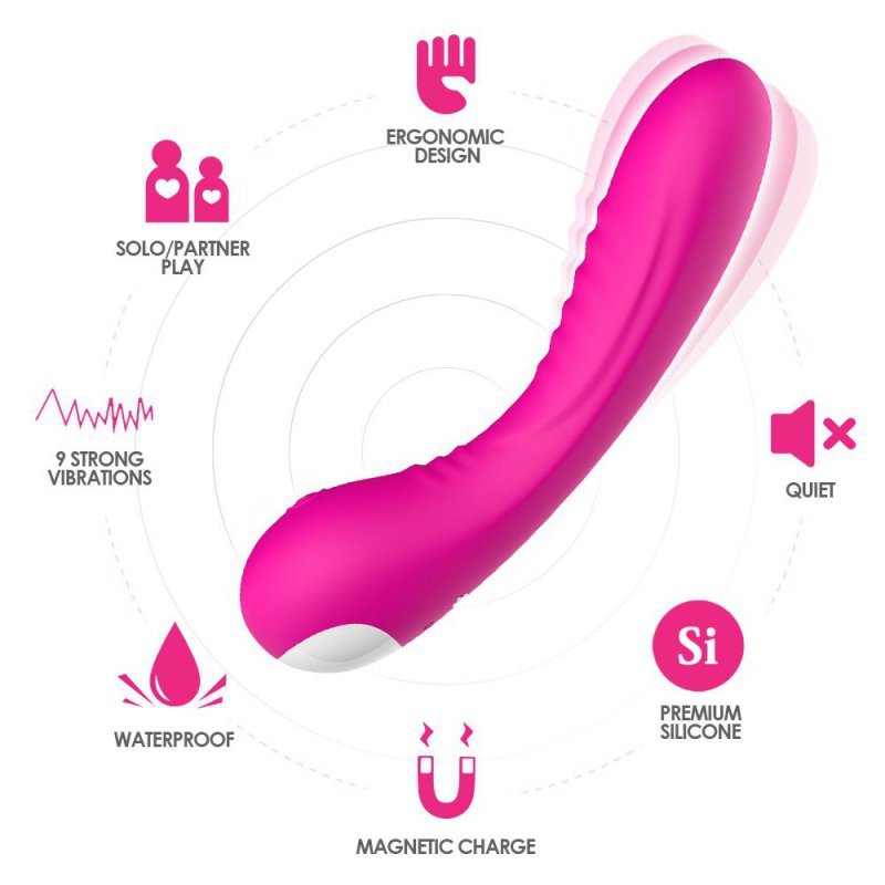 Ergonomiczny wibrator Legend pink