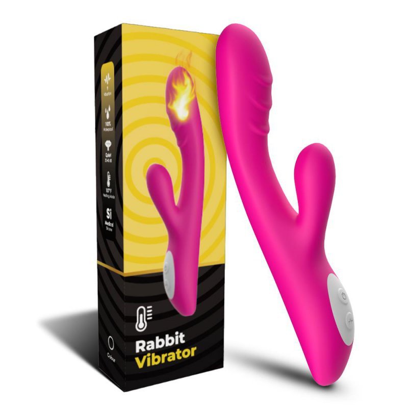 Wibrator sex stymulator króliczek z funkcją grzania
