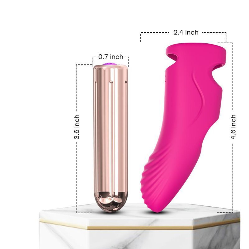 Wibrator nakładka na palec sex masażer stymulator punktu G różowy