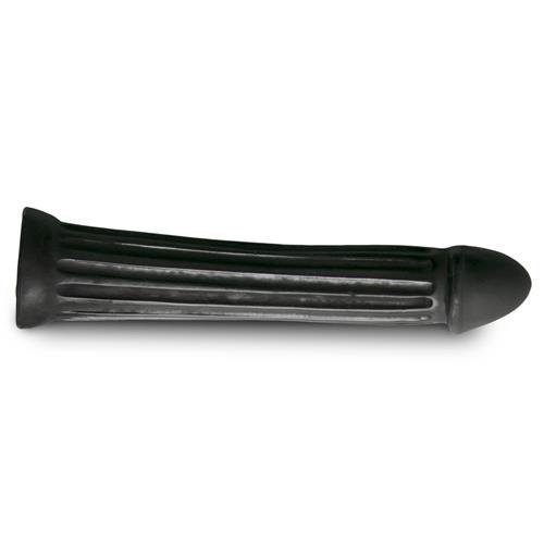 Ogromne czarne dildo sztuczny penis z rowkami 31.5 cm