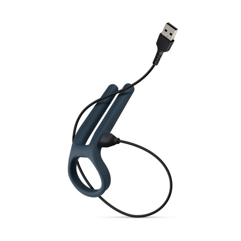 Boners cockring &amp; ball stimulator - blue
