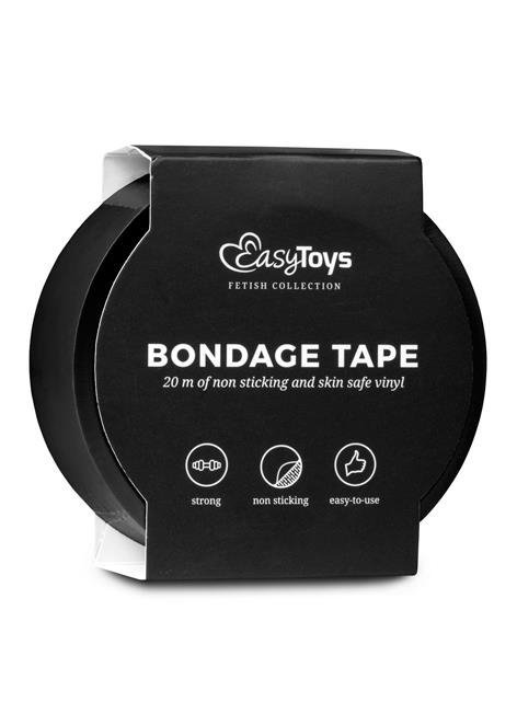 Wiązania Black Bondage Tape 20 m