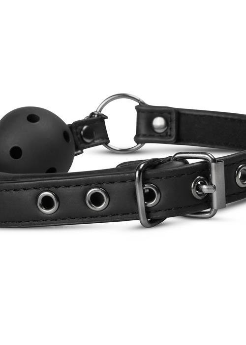 Knebel Open Ball Gag With Nipple Clamps