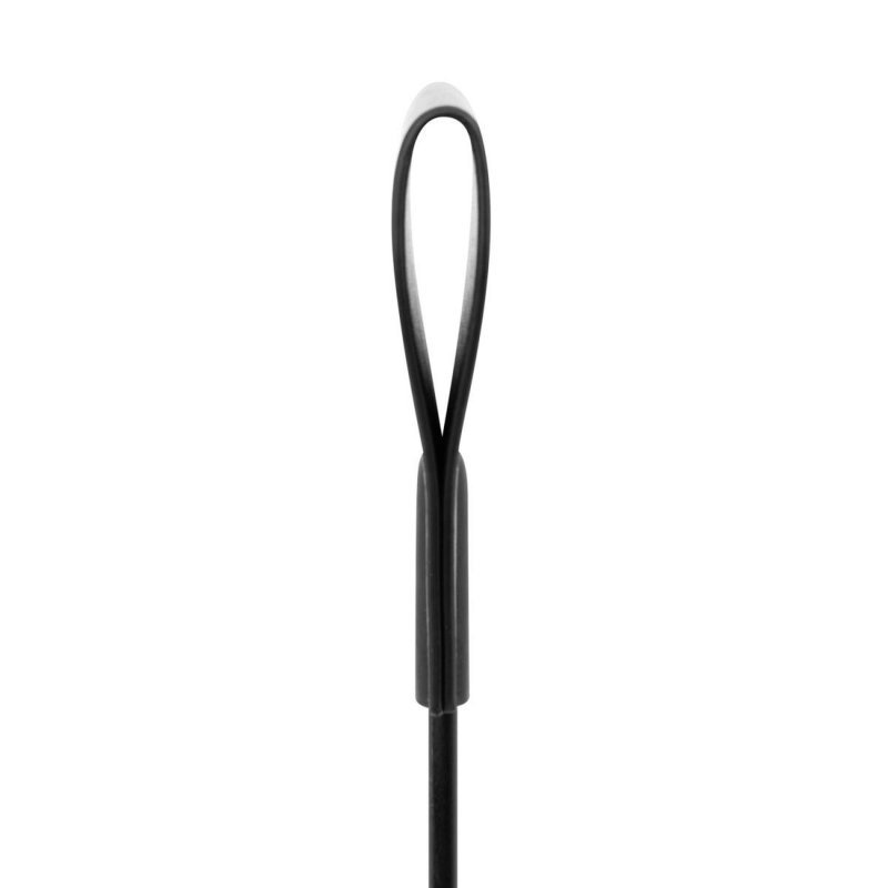 Czarny pejcz do BDSM Black Whip 42,5 cm
